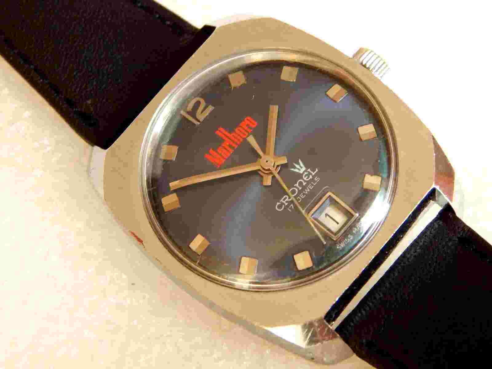 Vintage CRONEL MARLBORO Swiss made Rare Men's Wrist Watch Swiss cal. 8800