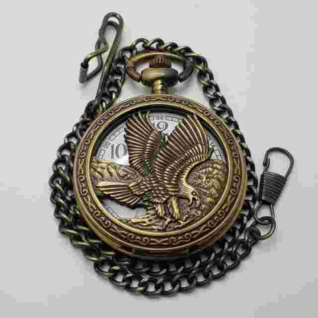 SEWOR Pocket Quartz Analog Watch Chein Fast Shipping....NEW BATTERY