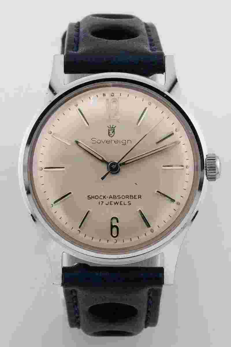 Vintage 1960s Sovereign Manual Wind Watch Just Restored & Running Great