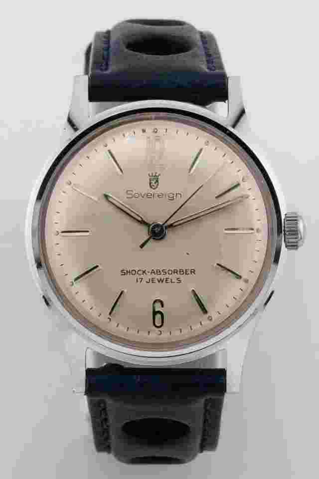 Vintage 1960s Sovereign Manual Wind Watch Just Restored & Running Great