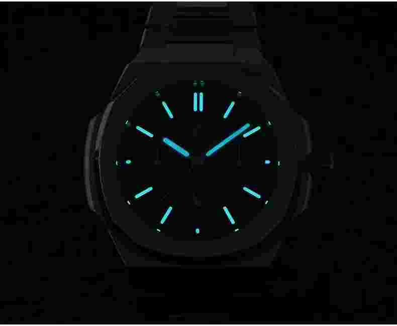SAN MARTIN Men Luxury Watch 43mm Automatic Wristwatch 10Bar BGW-9 Luminous 9120