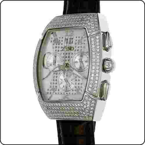 Wrist Watch - Zeno Ginger Startech Big Date "Extravagant XL-Chronograph" - New
