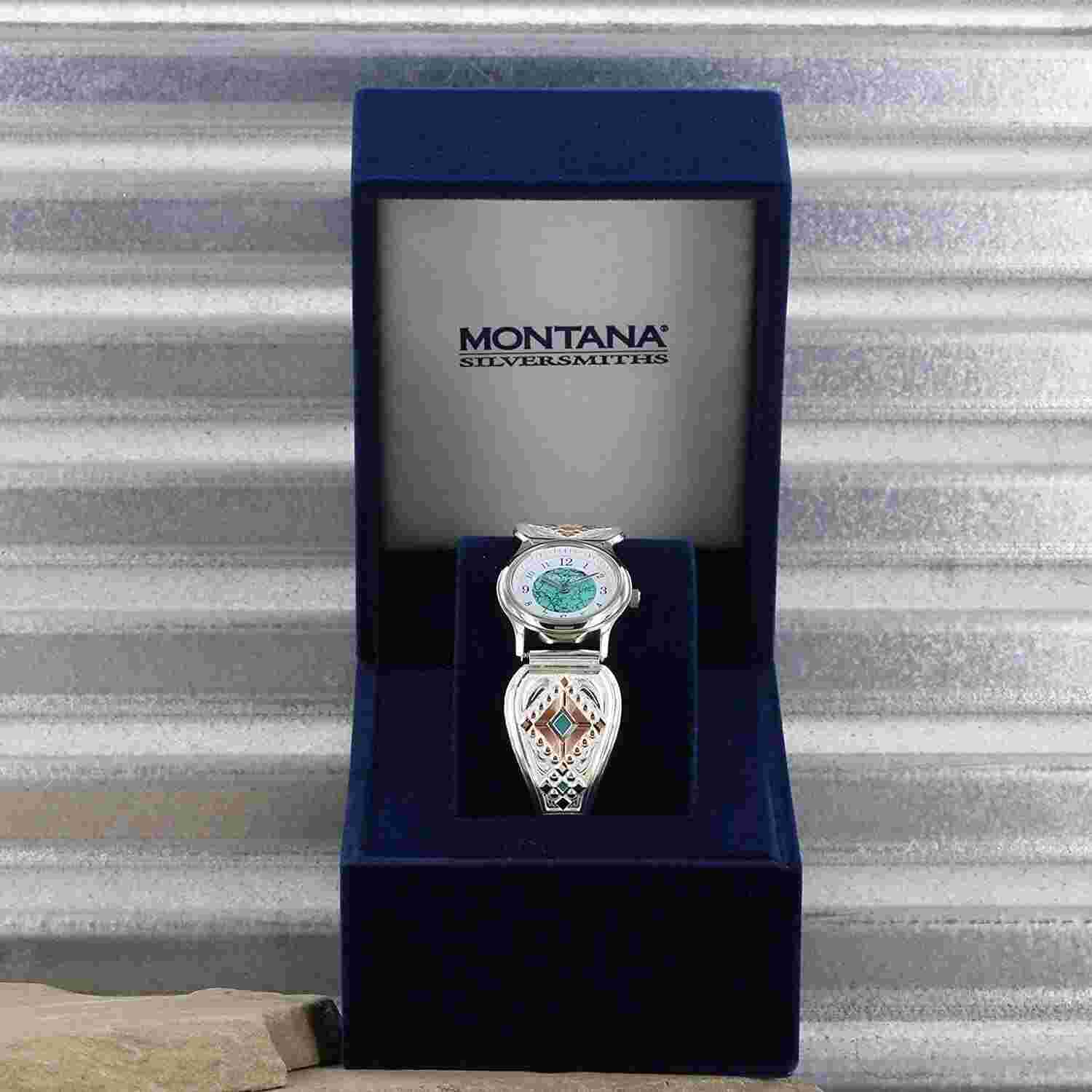 Montana Silversmiths Two Tone Southwestern Beats Expansion Watch
