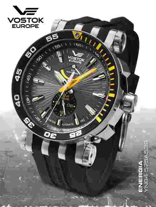 Vostok-Europe Full-kit ENERGIA 2 YN84575A539 Auto Watch W/ 2 Straps in USA