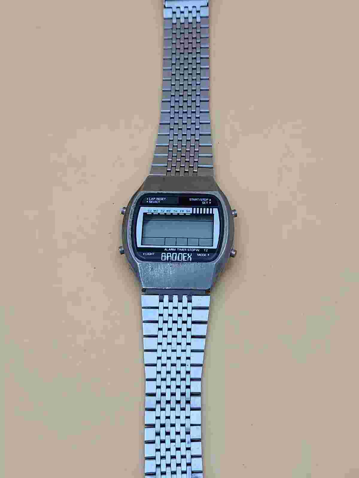 Brodex Vintage Digital Men's Watch Hong Kong Madison Watch CO. parts Or Repair