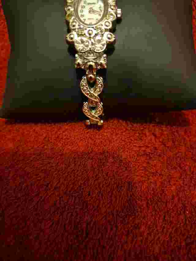 Novelle Japan Movement Full Rhinestone Stainless Steel Silver Tone Ladies Watch