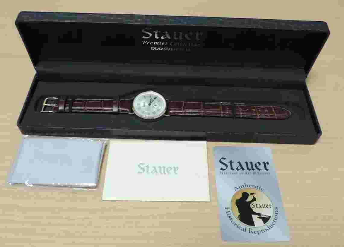 14K Gold Stauer Authentic 6313 Swiss Movement Watch SK111 ZZ 03