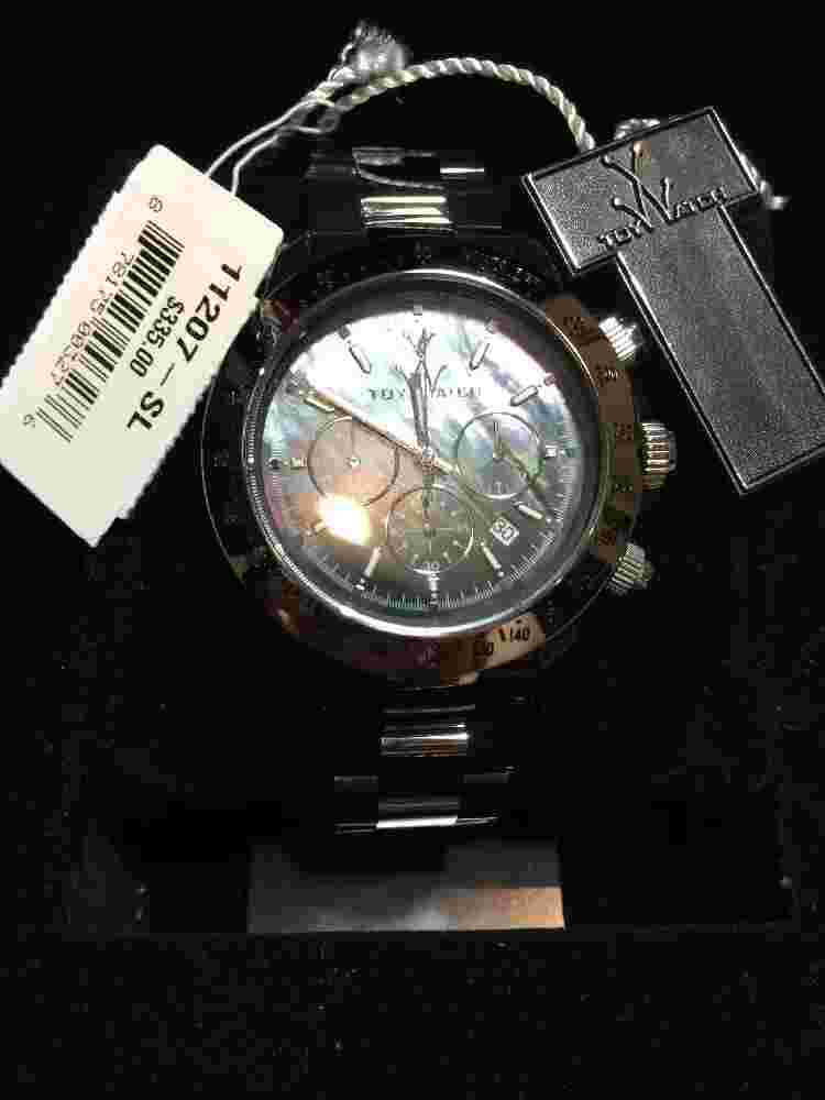 Toy Watch Heavy Metal Plasteramic Silver Black Chronograph Unisex watch 11207-SL