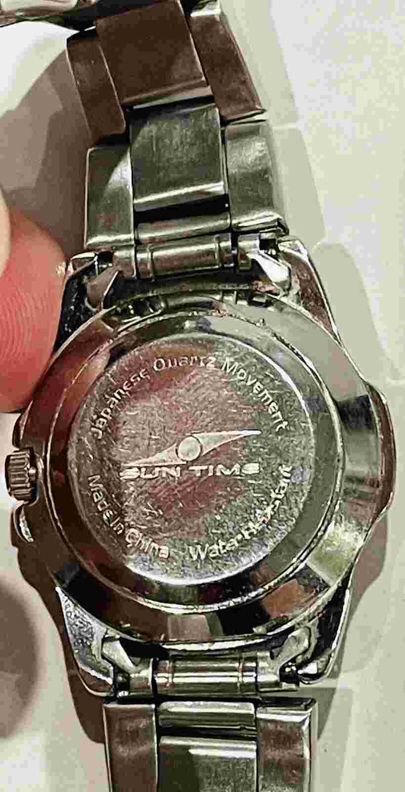 KANSAS UNIVERSITY SUNTIME DIAMOND DIAL PINK MOTHER OF PEARL WOMAN’S WATCH [A]