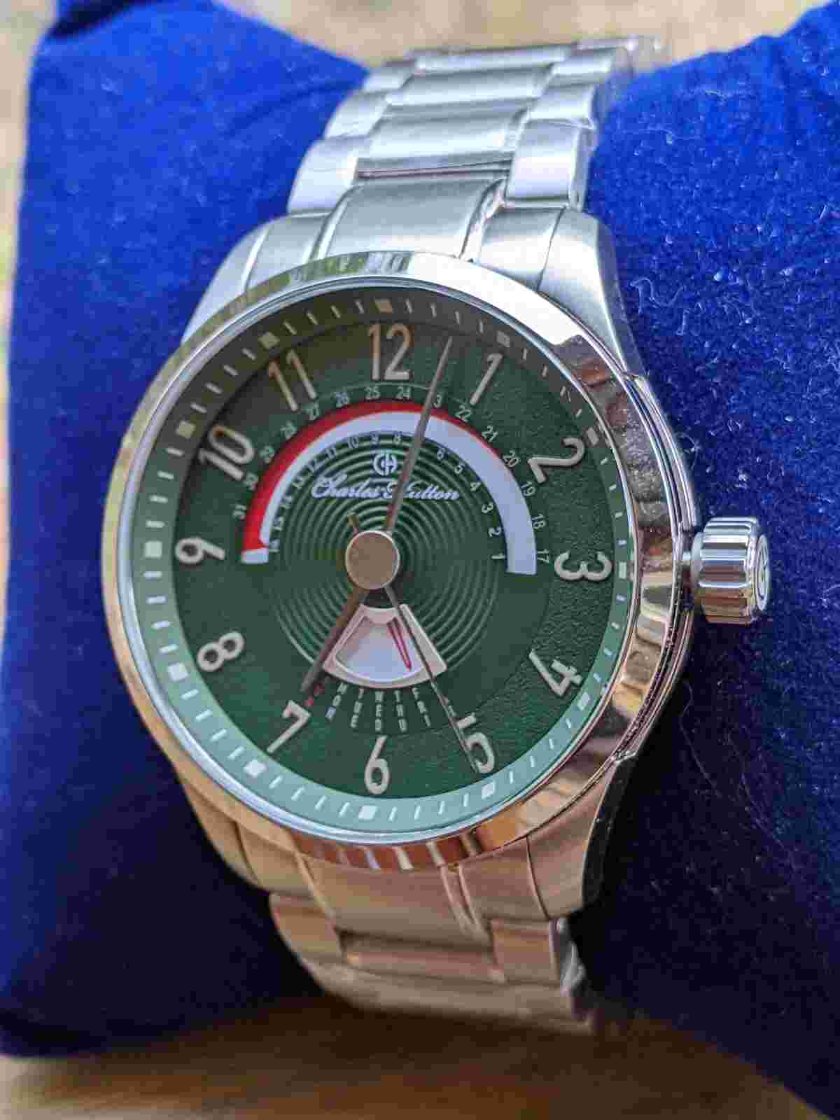 Charles Hutton Longbridge Green Face Watch S1-SS1042L  43mm