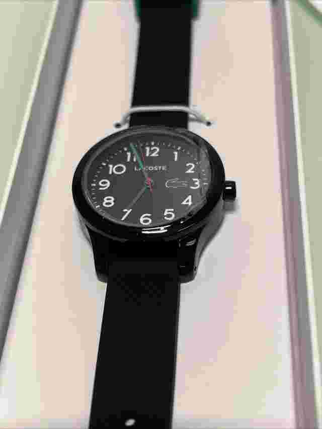 Lacoste LC-102-9-47-3022-3087BLK-4/1 Kid Black Silicone Analog Dial Watch