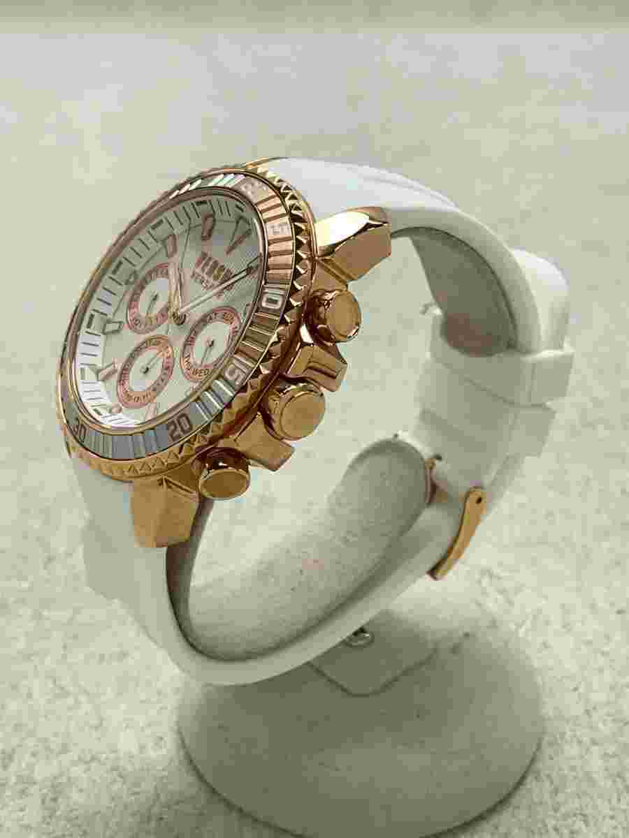 VERSUS VERSACE S30050017 Quartz Analog White Rubber Excellent JAPAN