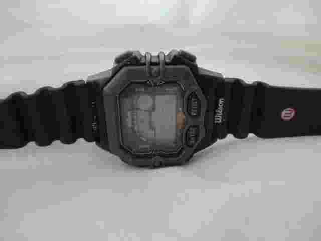 Wilson Digital Watch Black Buckle Band WR 30M Modern Stylish WORKING!