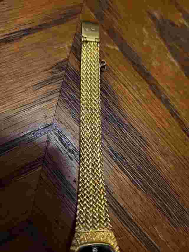 Vintage Xavier Watch Gold Tone Masterpiece Diamond * Needs Battery