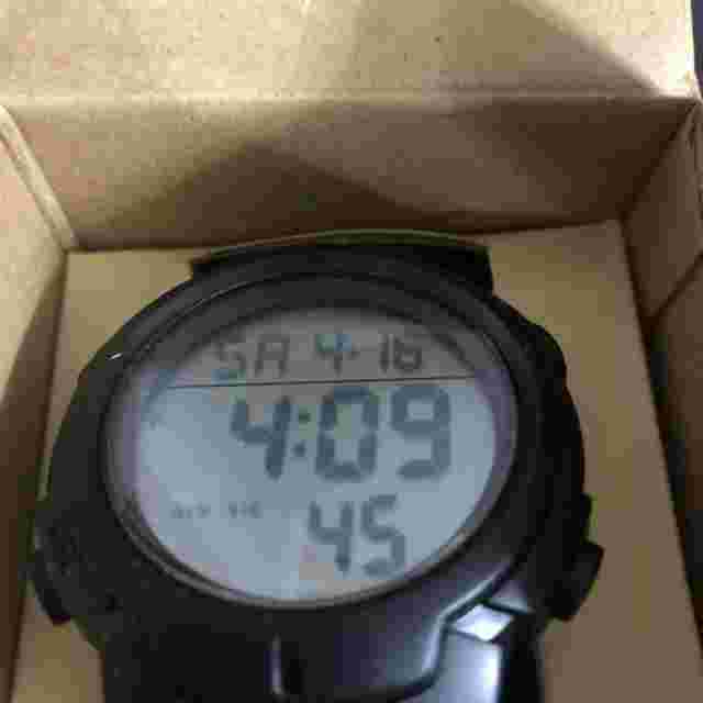 CakCity Watch 12 Digit LCD Display Men’s Wrist Watch WR50m Black