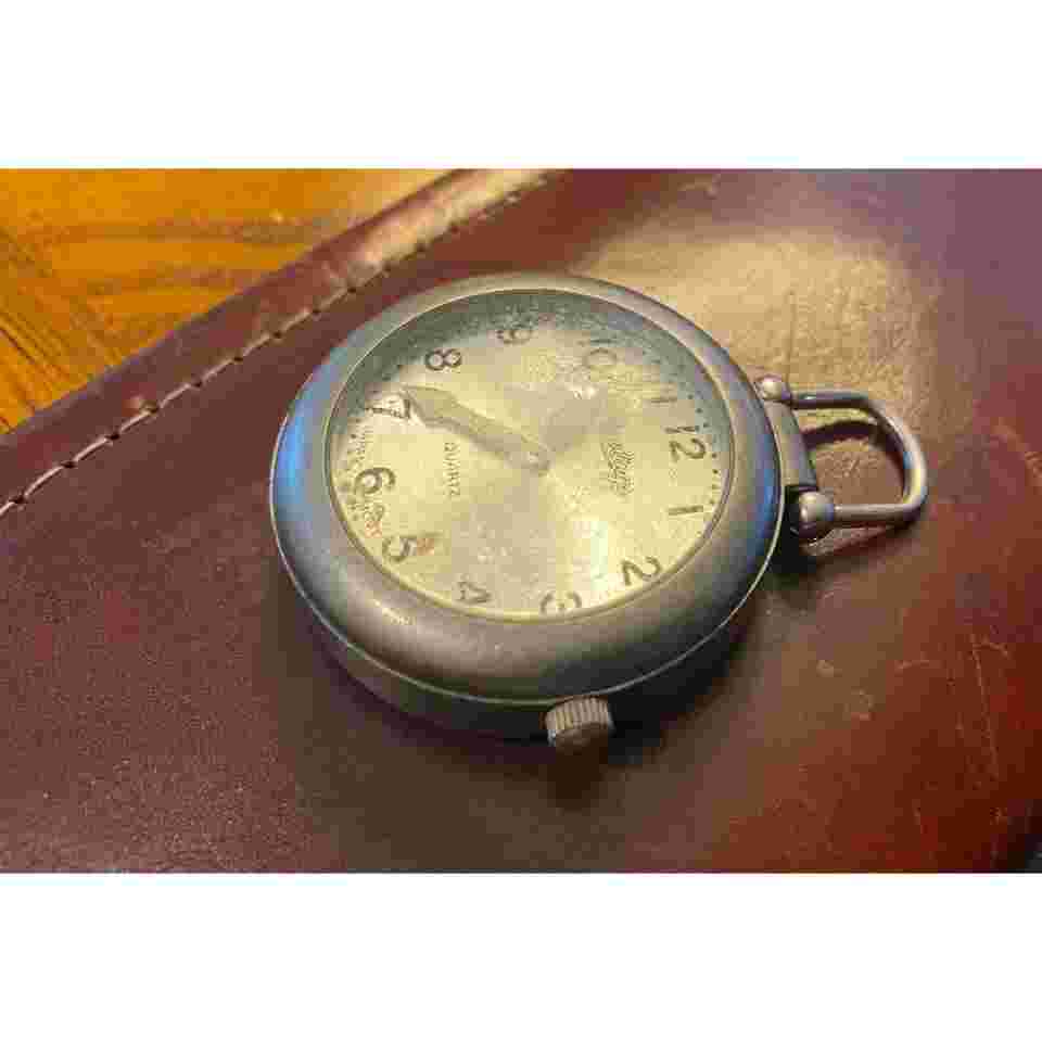 VTG Brushed Metal Tone Rawlings 45mm Clip On/Lanyard Watch, Water Resistant