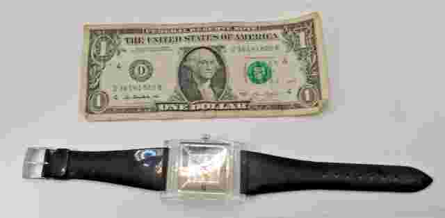 Agon Chromatic Eastman Acrylic Skeleton Wind Up Watch, runs great