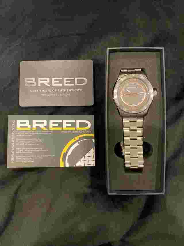 Breed Mechanic BRD8405 Gray Dial 43 Mm Case W Stainless Steel Bracelet RP