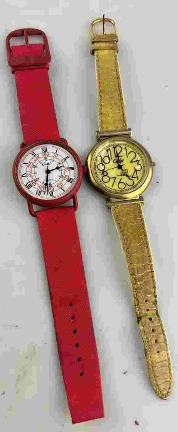 Lot Of 2 Cadet Quartz Analog Watches For Men Used