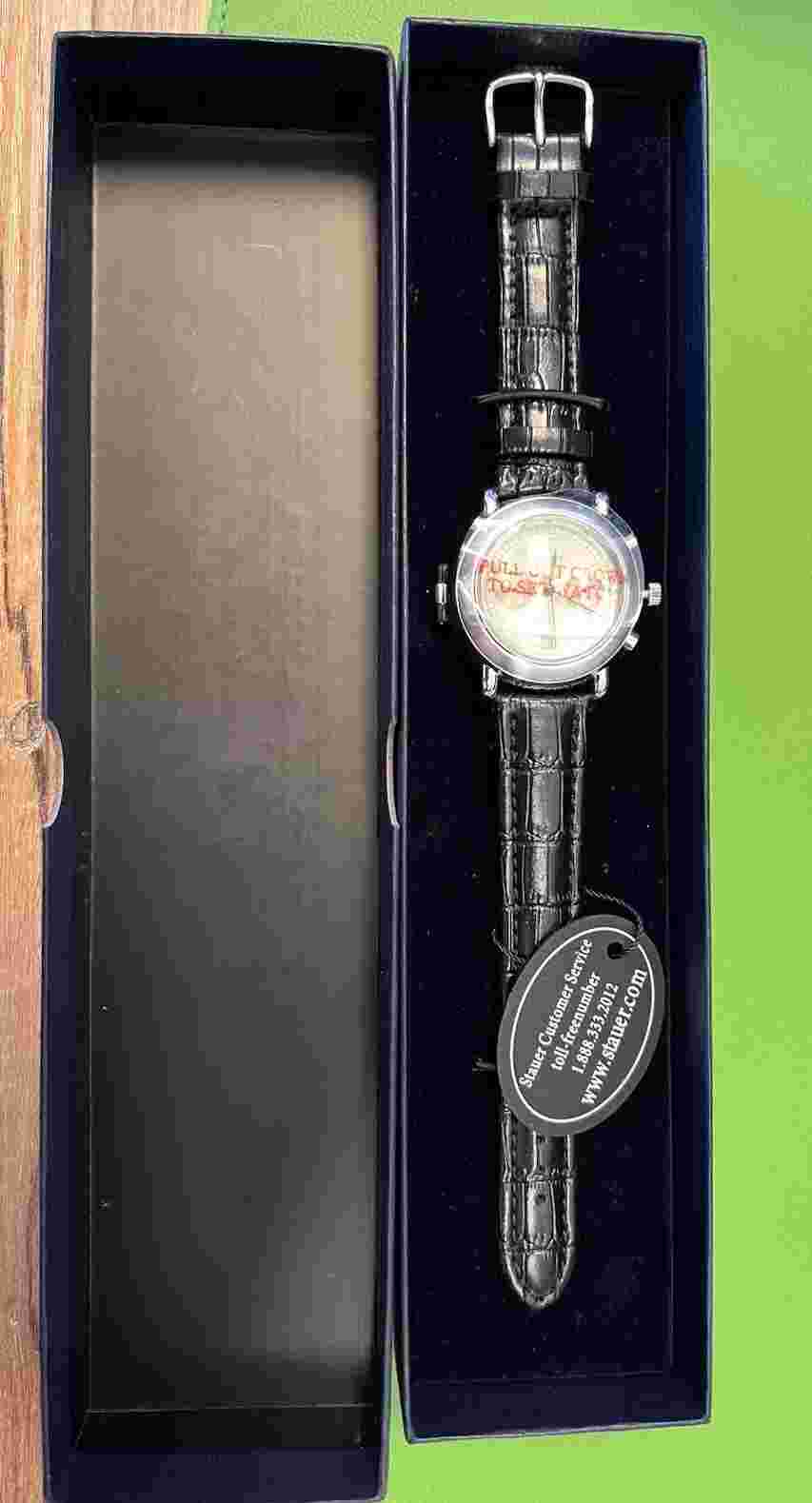 VINTAGE MENS STAUER  AUTOMATIC 27 JEWEL WATCH w RITORNO HINGED CASEBACK NEW
