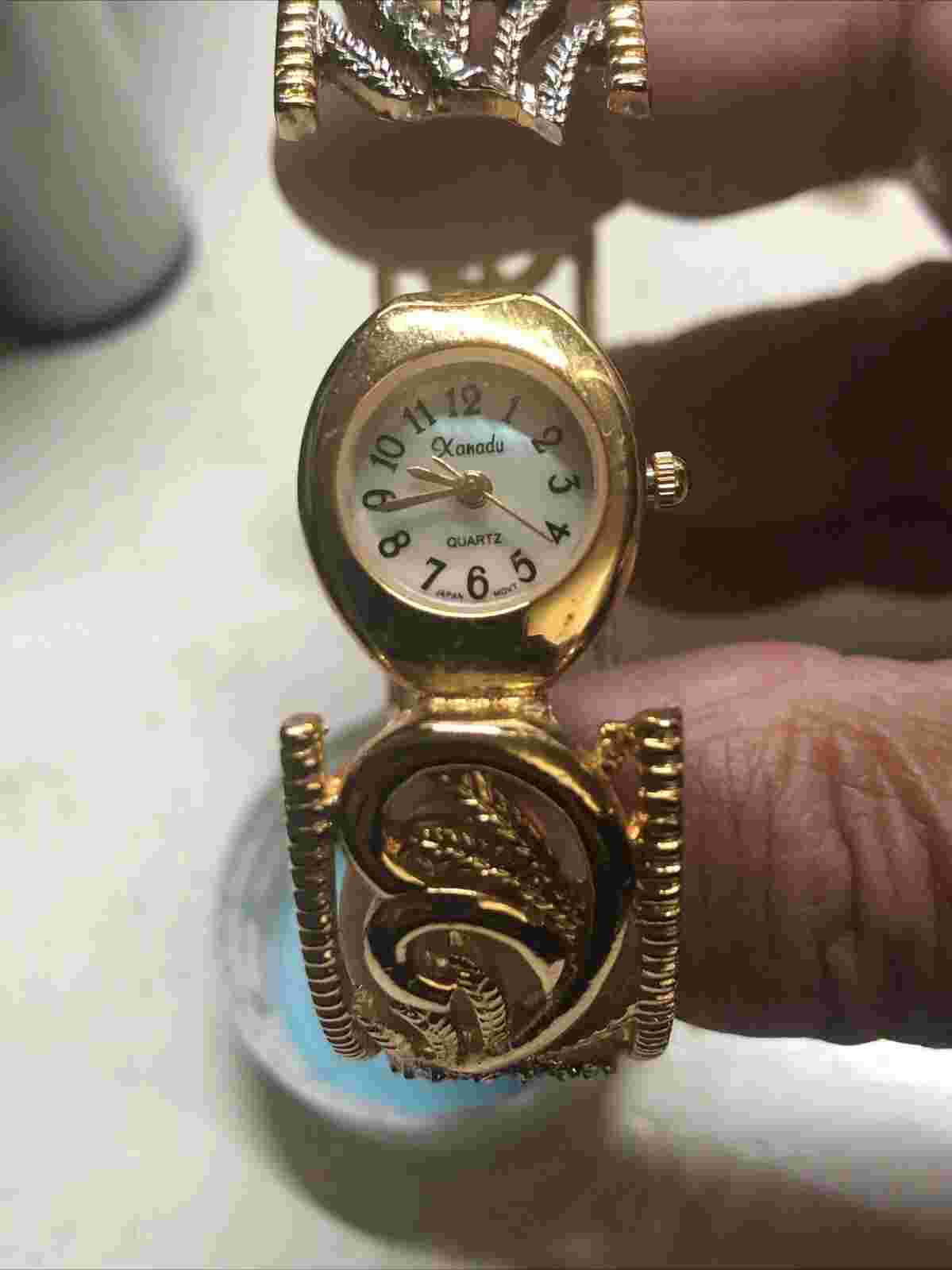 Xanadu Hidden Cuff Watch NEW BATTERY