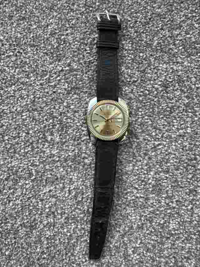 Vintage Men’s Aseikon Super Deluxe Hand Wind Watch 1970s BFG 866 Working