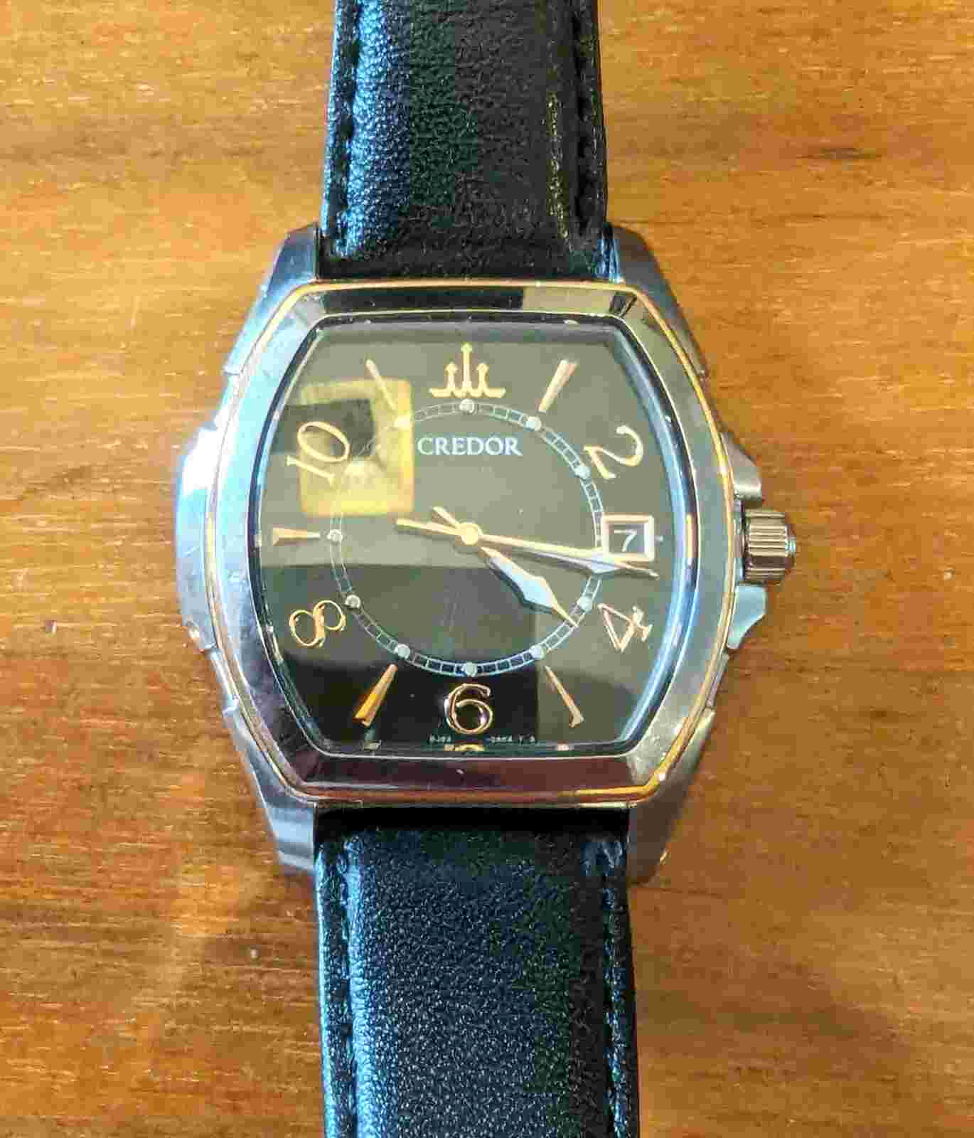 K18Pg Ss Seiko Credor Pacifique Gcax970