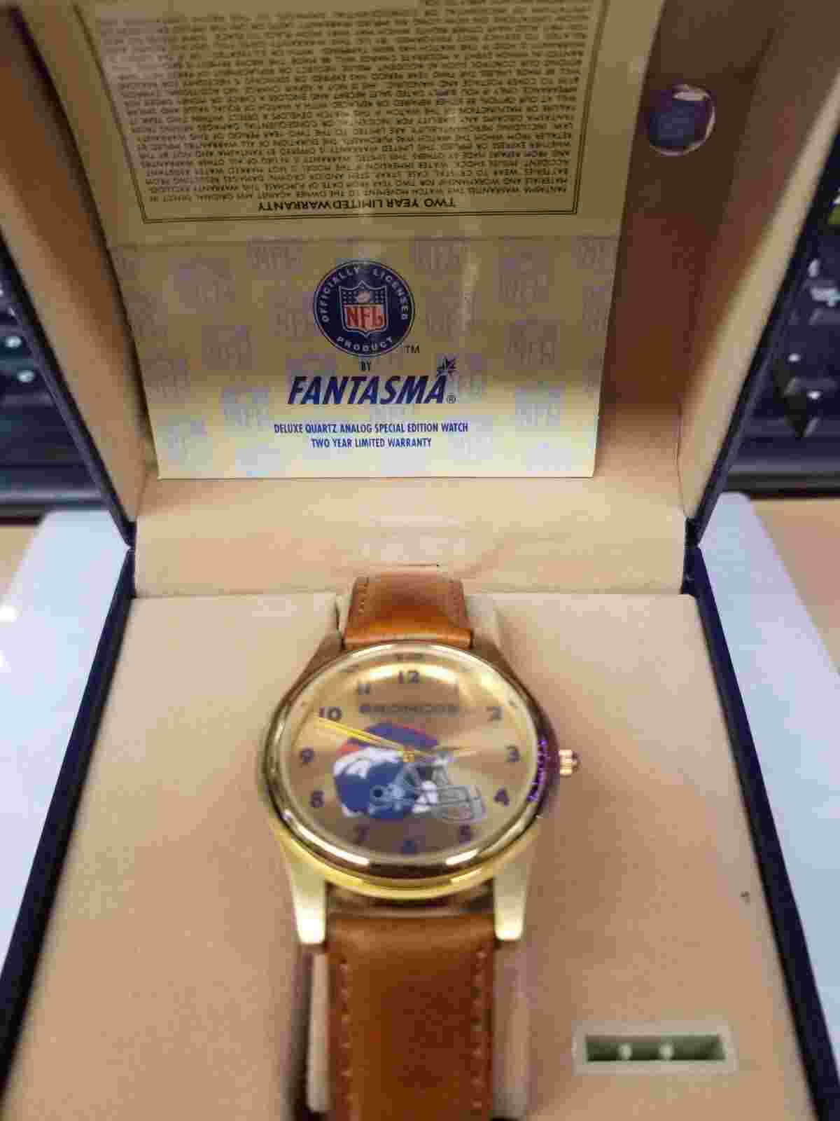 NFL 1998 Broncos Quartz Analog Men's Watch