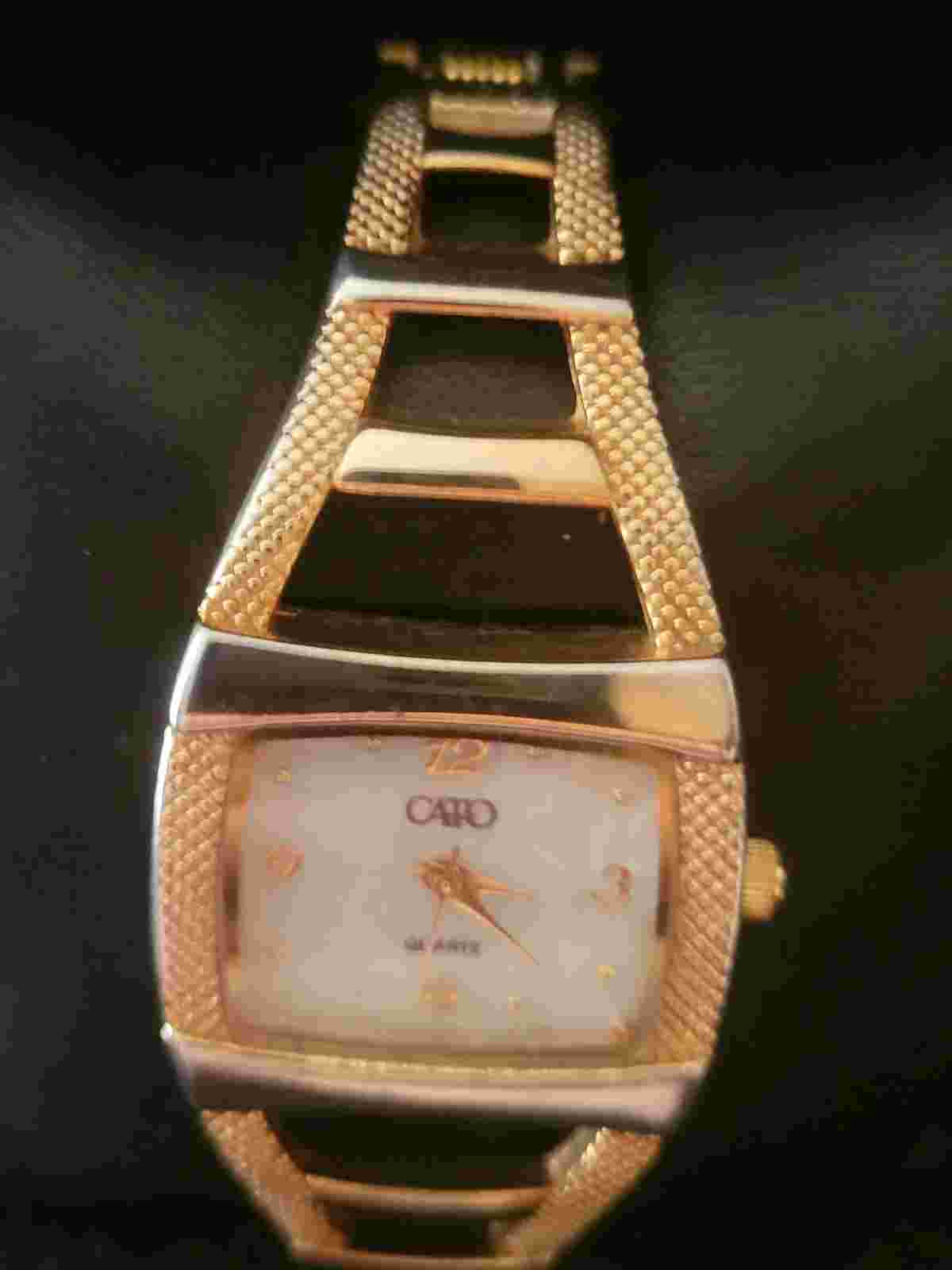 CATO Women's Yellow Bangle Watch WITH NEW BATTERY