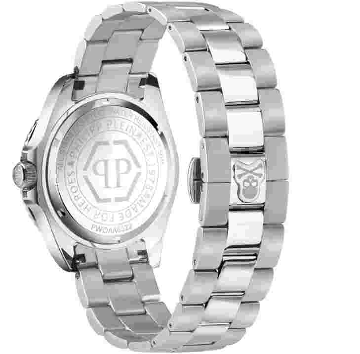 Philipp Plein Skull Black Dial Stainless Steel Watch – Philipp Plein PWOAA0522