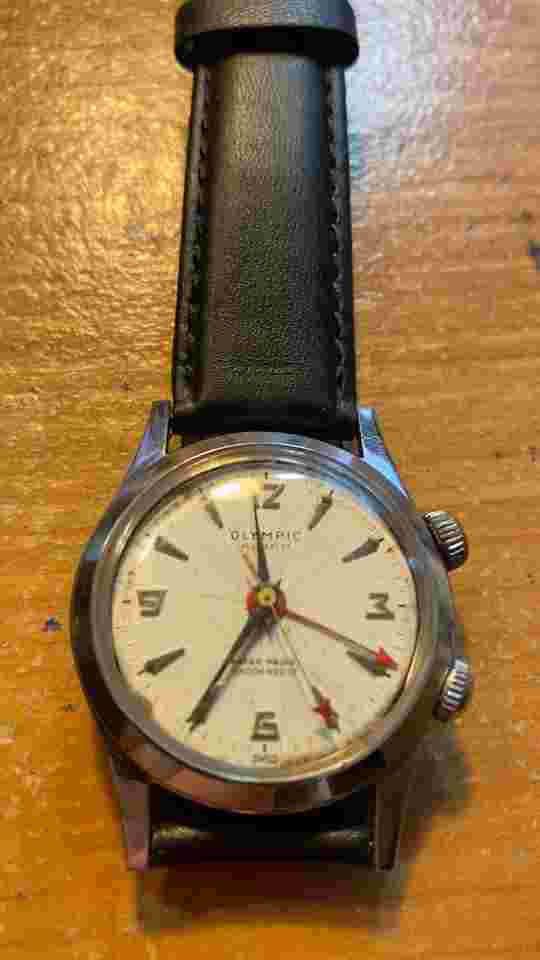 Vintage 1950's ALL Steel Olympic Alarm, R.GSELL & Co., AS1475 Cal., & Running!