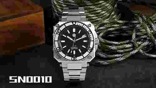 SAN MARTIN SN0010-G ETA2824 Automatic Stainless Steel 20 ATM Watch Limited 99 pc