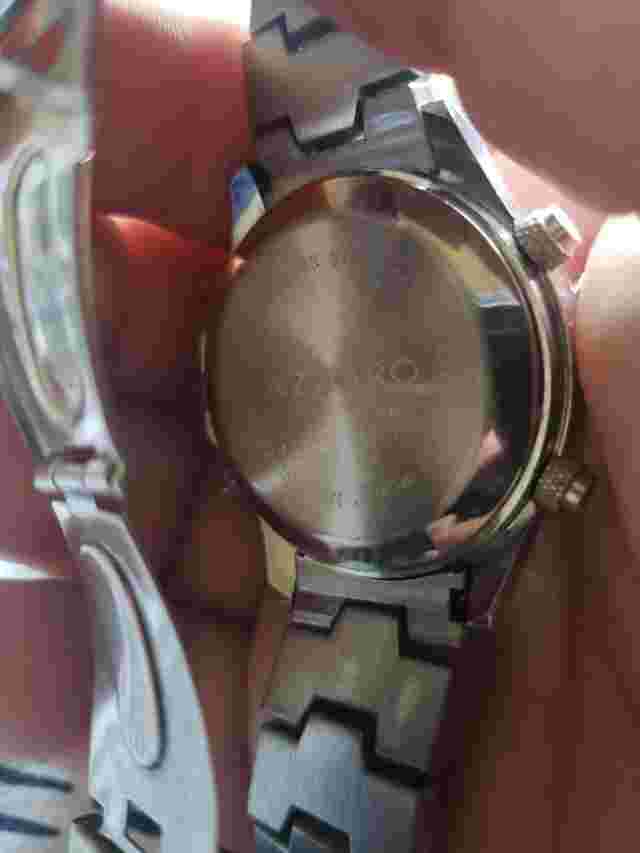 Azzaro Chrome Silver Tone Quartz Analog Digital Men's Watch Sz. 8"