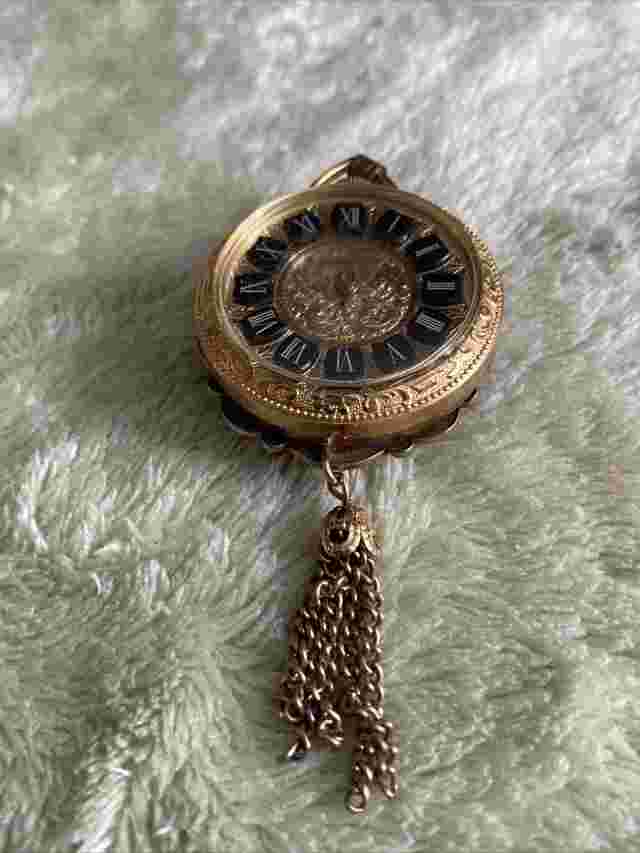 Vintage American Heritage Pocket/Pendant Jewel Watch, Needs Battery #758