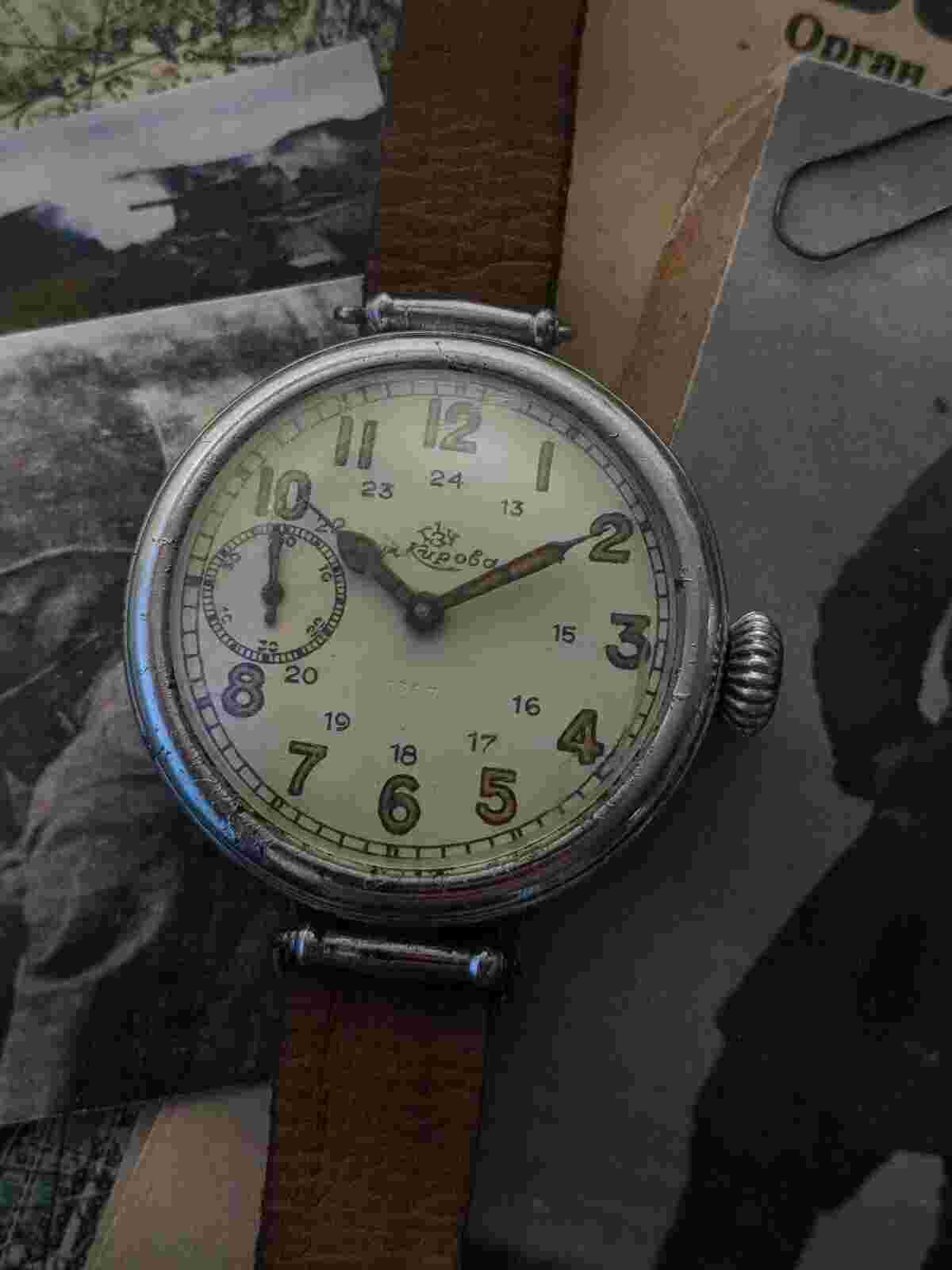 EXTREMELY RARE 1940 WW2 Kirovskie Type I K-43 Soviet RKKA Issued Watch