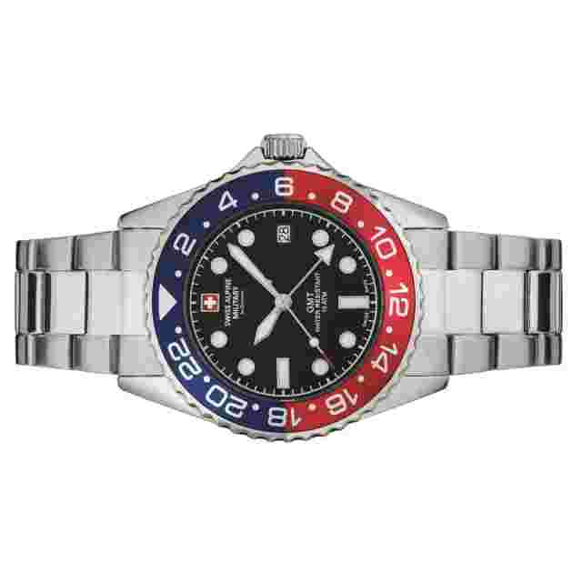 Swiss Alpine Military by Grovana Watch Men's Wristwatch GMT 7052.1131 Made