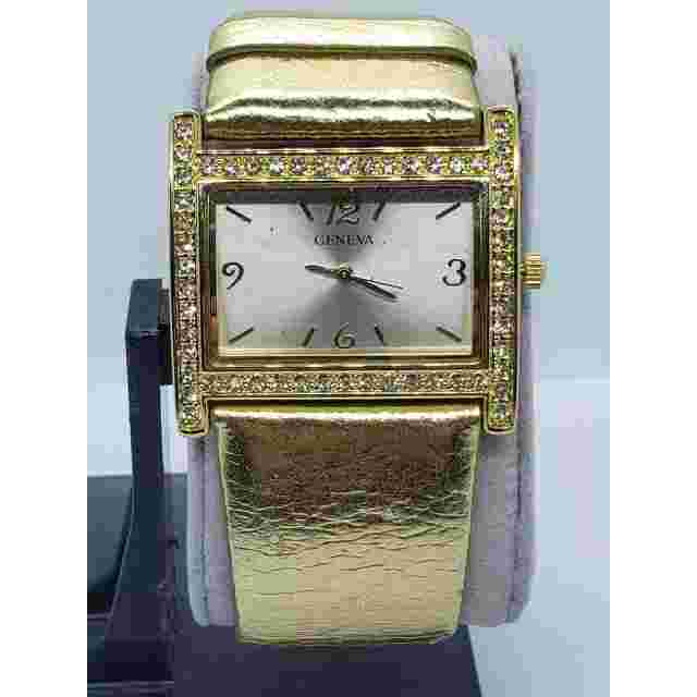 Women's Geneva watch, 21100KOL/A126-12. Dress watch with large square face