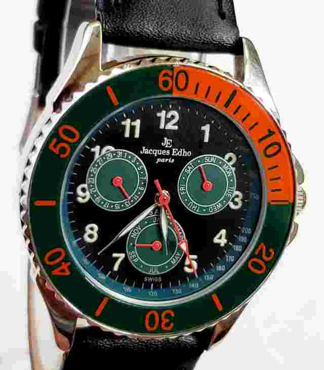 RARE,UNIQUE Men's SWISS MULTIFUNCTION Watch JAQUES EDHO 790/4E