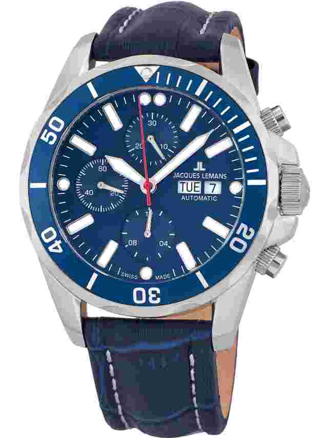 Jacques Lemans 1-1926C Liverpool Automatic Chronograph Mens Watch