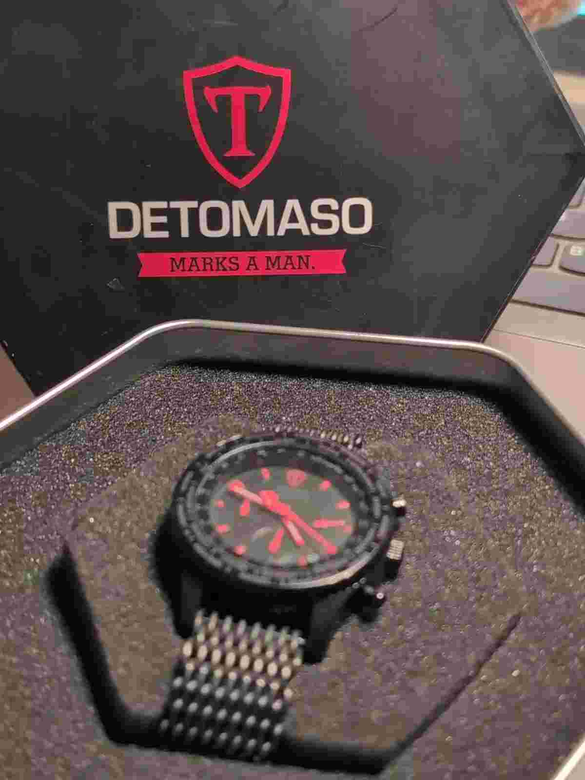 DETOMASO Firenze Chronograph Watch SM1624C-BKM- Needs Battery