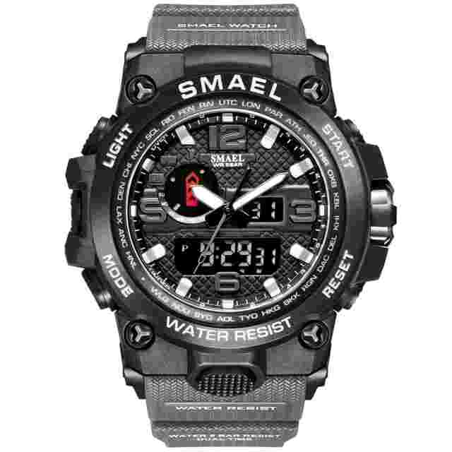 LED Digital Wristwatch Dual Display Countdown Boys Watches Men Sport Watch