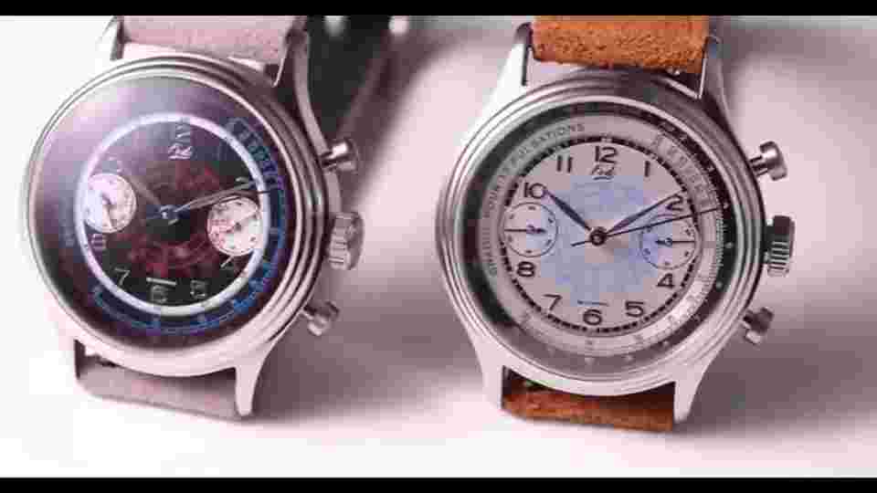 MERKUR Mens Chronograph Watches FOD Watch Hand Wind Mechanical Pulsations TY2901