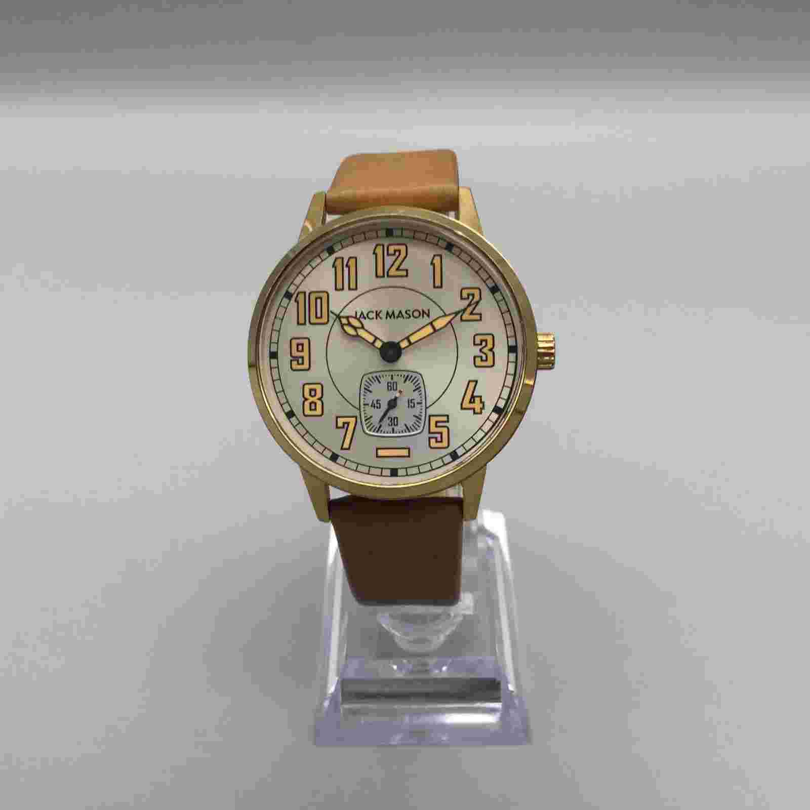 Jack Mason Netflix The Highway Men Cast Watch Men Gold Tone Leather New Battery