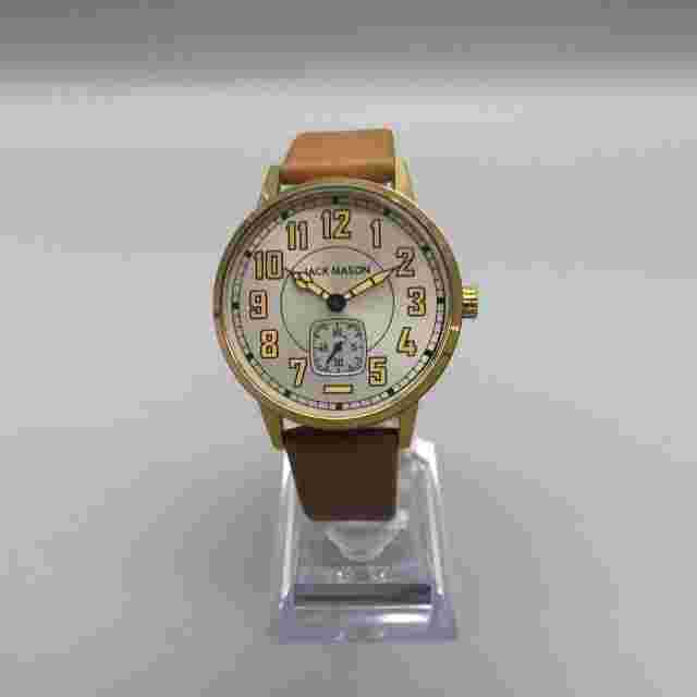 Jack Mason Netflix The Highway Men Cast Watch Men Gold Tone Leather New Battery
