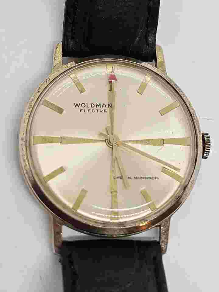 Vintage Woldman Electra Gents Mechanical WindUp Swiss Deco 34mm Wristwatch Watch