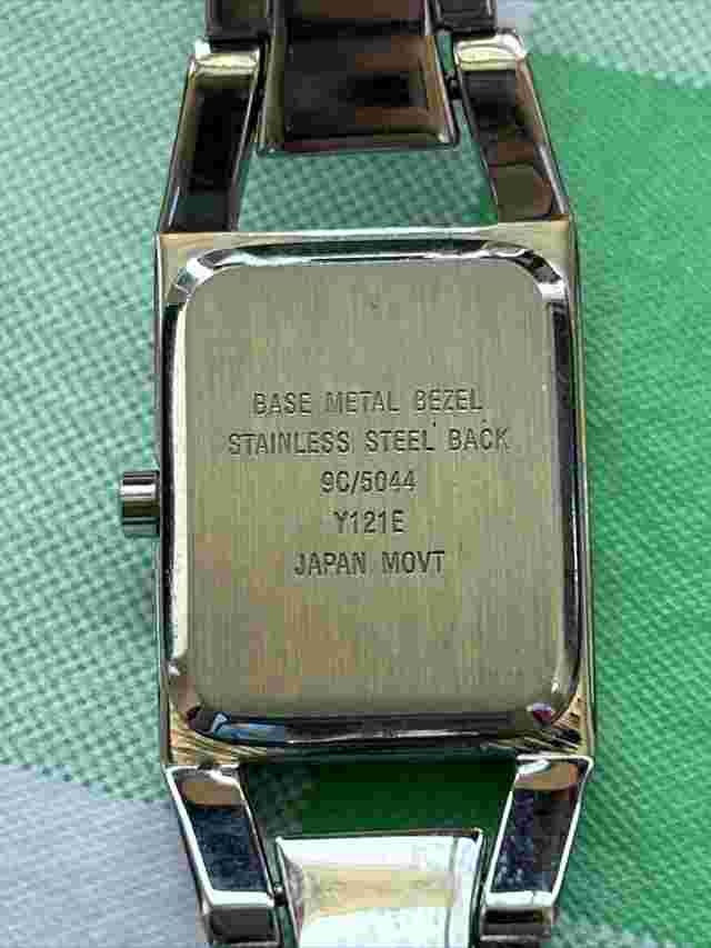 Nine & Co Watch Women Silver Stainless Steel Water Resist White Quartz