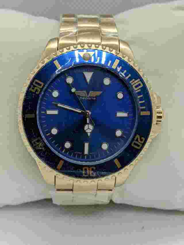 Deporte Cantoni Mens Watch Tachymeter Bezel Stainless Steel Case 44mm