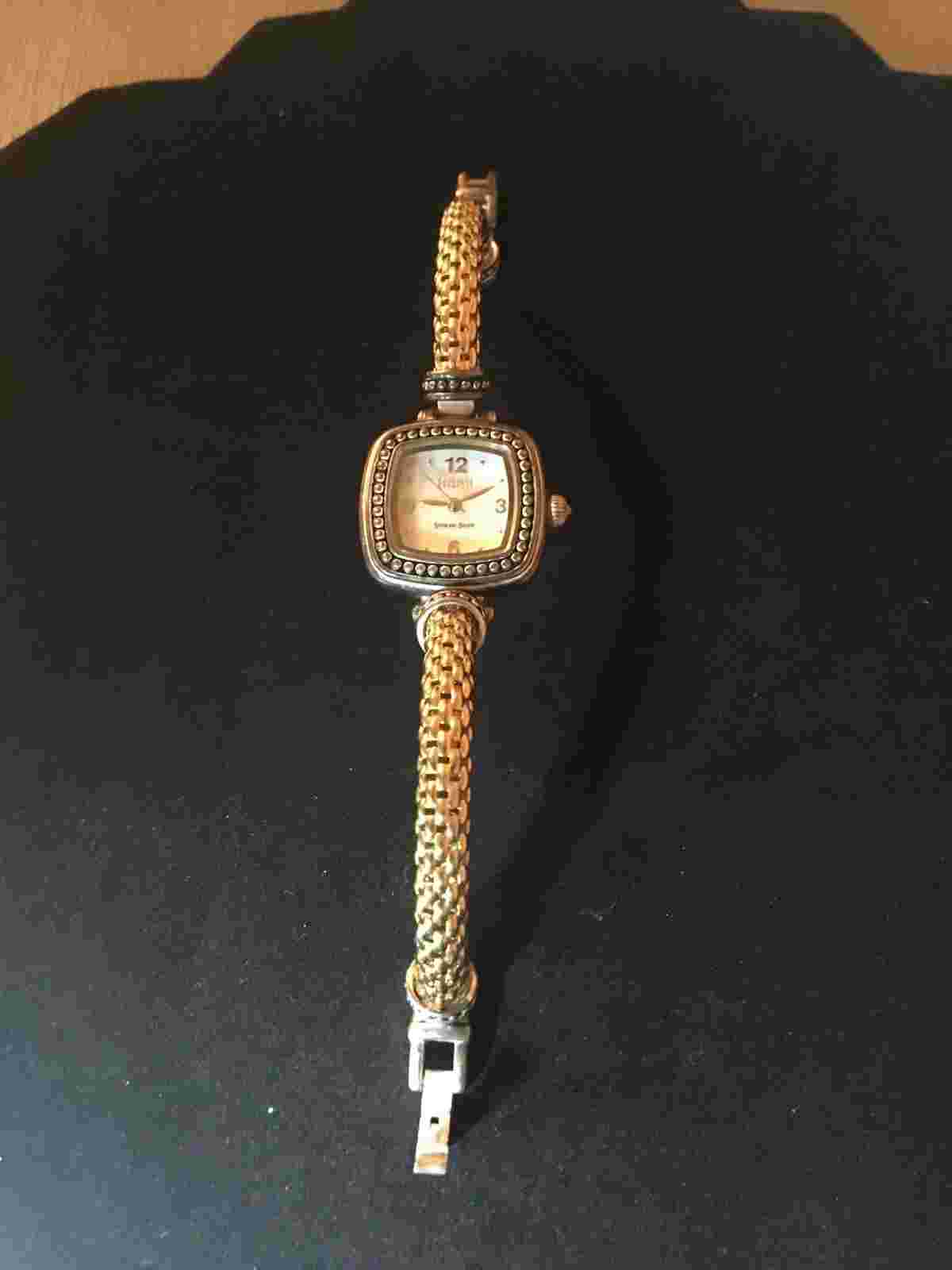 Vintage Ecclissi Sterling Silver 925  Mother Of Pearl Women’s Watch Functional