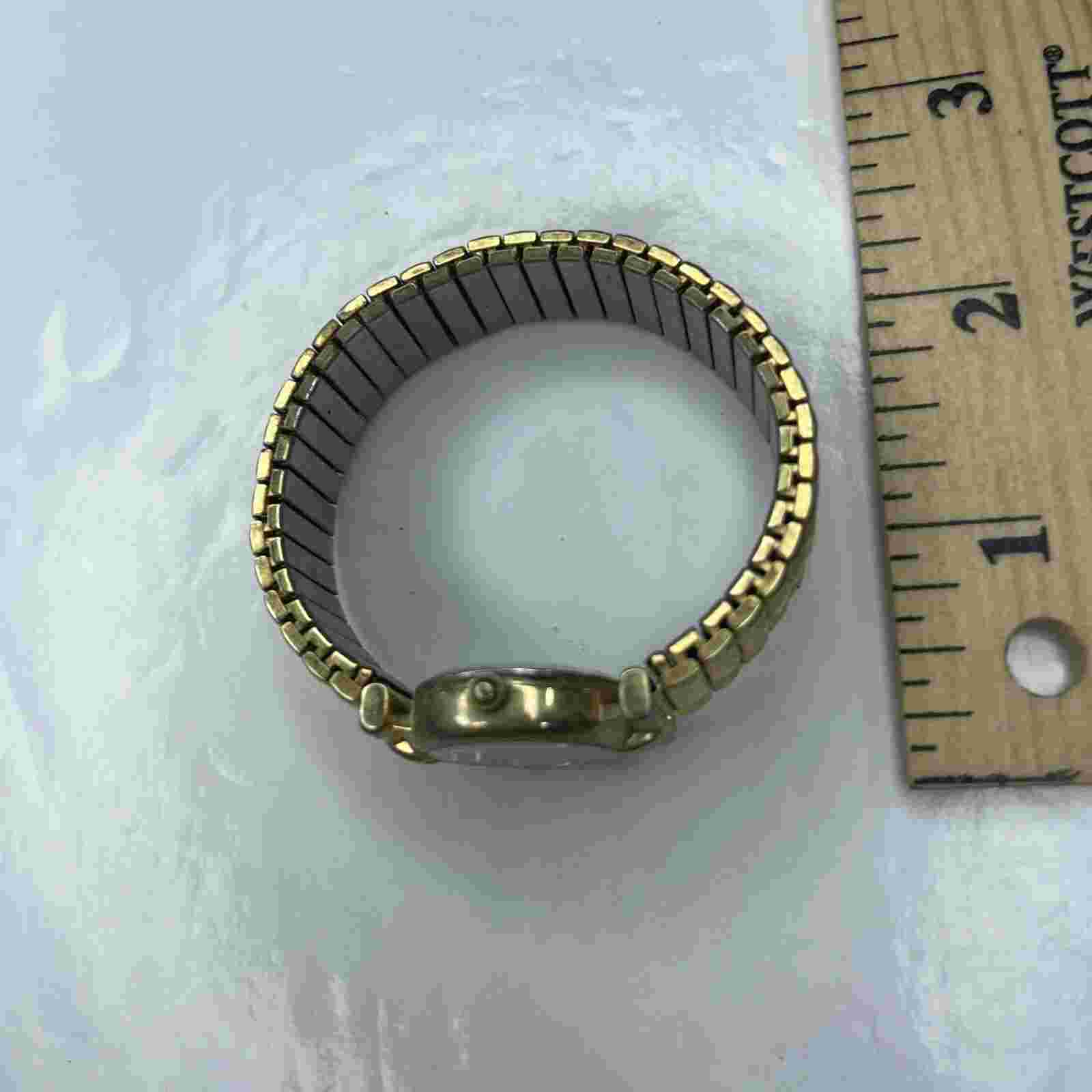 A Nelsonic LF19 Gold Ladies Stretch Retro Japan Stainless Untested