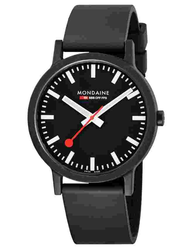 Mondaine Ms1.41120.rb Swiss Railways Essence 41mm Rubber Men's Watch